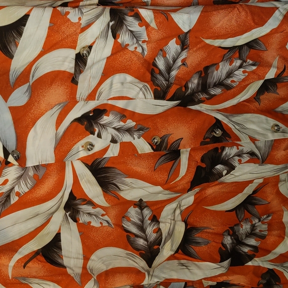 Scandia Woods Men's Size XLG Button Front Hawaiian Floral Print Shirt - Picture 2 of 8